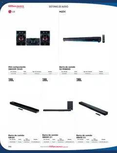 Vista previa de Office Depot catálogo 2025, nuevo folleto de la tienda, válido en México a partir del 09.01.2025 | Página: 308 | Productos: Audio, Barra
