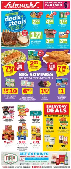 Preview of Schnucks weekly ads valid from 18.02.2026