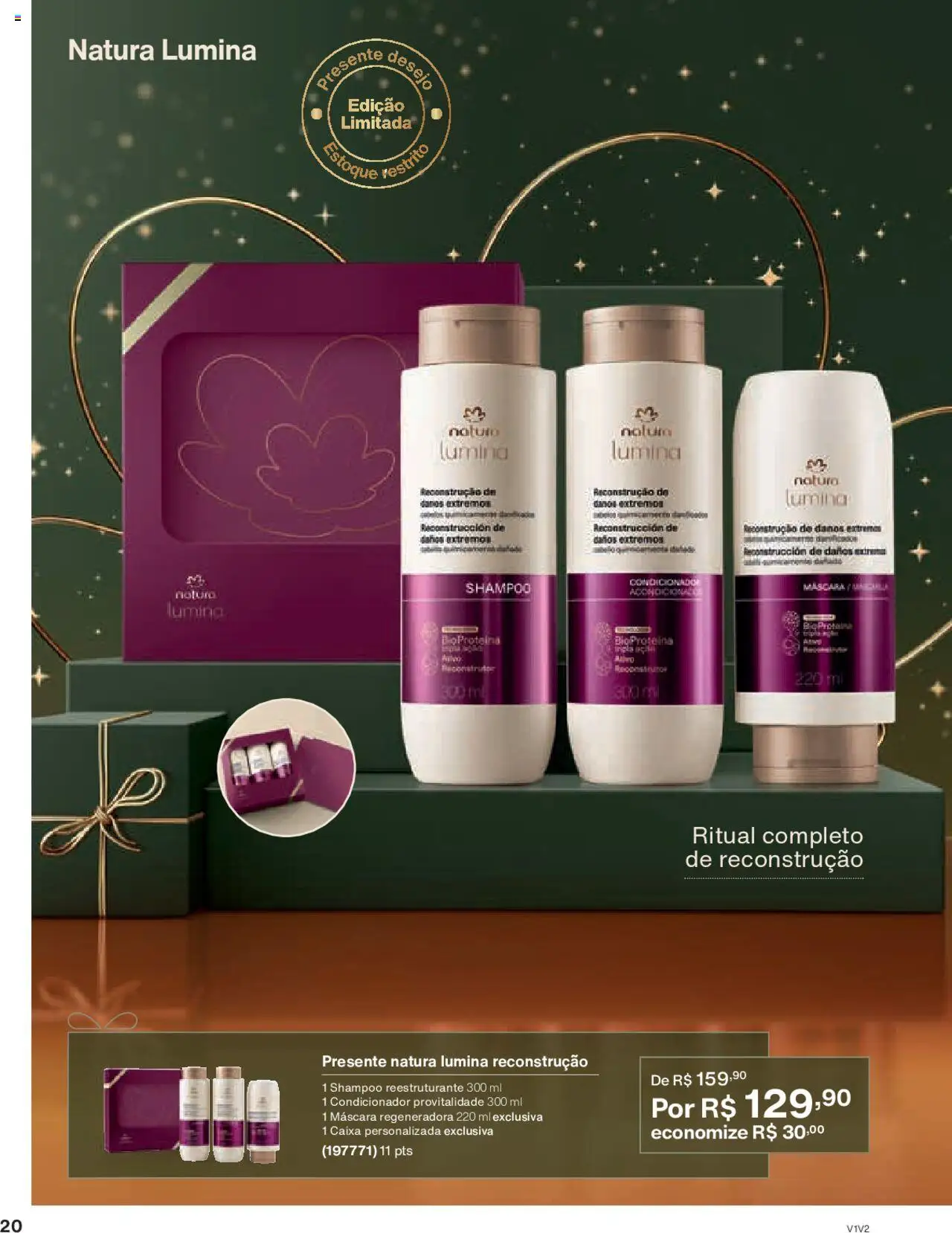 Natura Folheto - válido de 14.10.2025 | Página: 20 | Produtos: Shampoo, Condicionador, Caixa