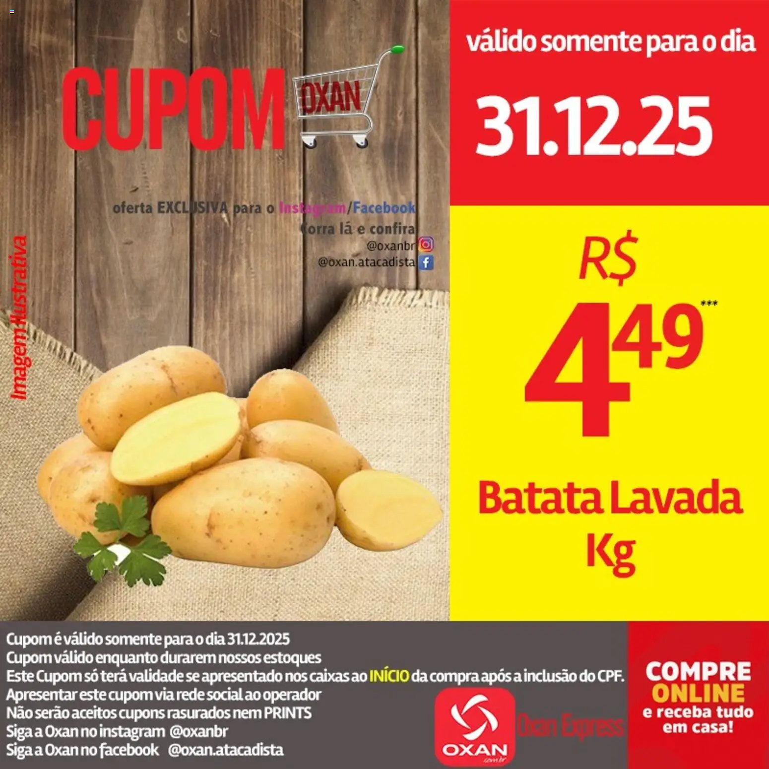 Oxan Atacadista Folheto - válido de 31.12.2025 | Página: 11 | Produtos: Batata