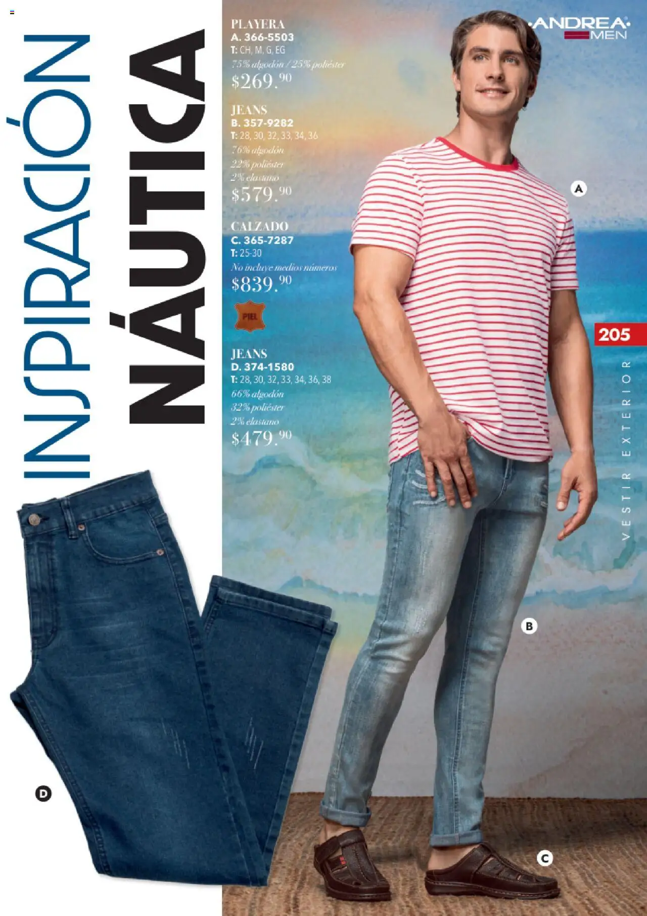 Nuevas ofertas de Andrea válidas en toda la República Mexicana desde el 17.08.2025. ¡Encuentra las mejores ofertas en Andrea - Catálogo Tropical Otoño / Invierno! | Página: 205 | Productos: Algodón, Playera