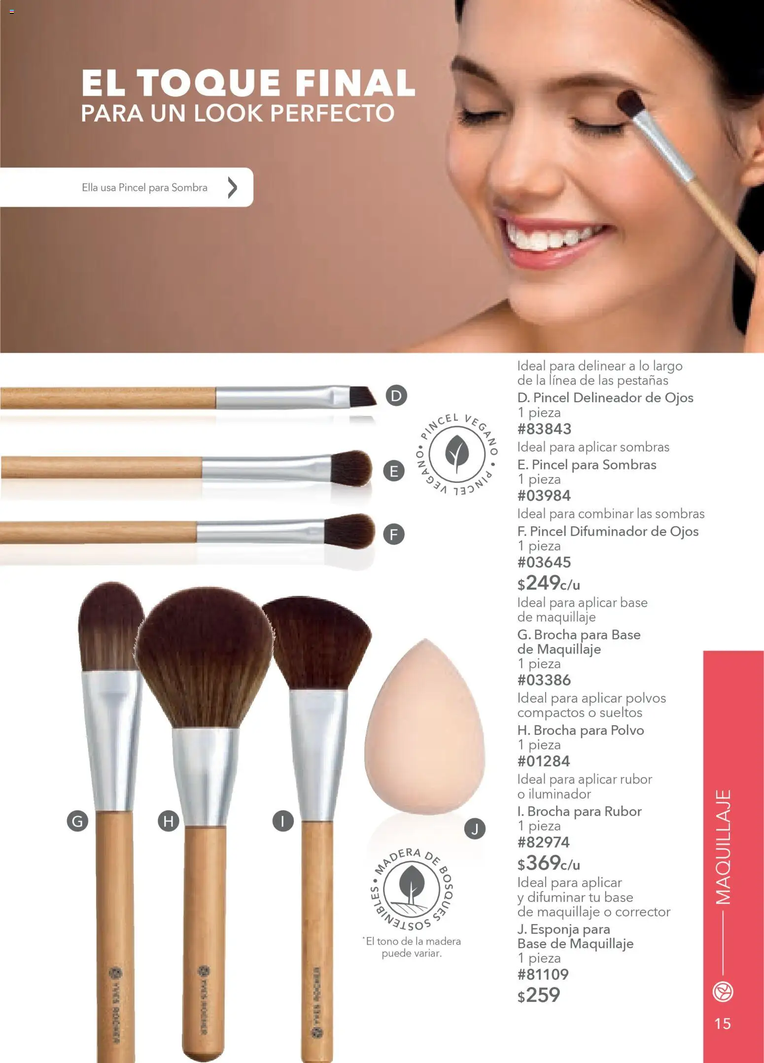 Nuevas ofertas de Yves Rocher válidas en toda la República Mexicana desde el 10.02.2026. ¡Encuentra las mejores ofertas en Yves Rocher campaña 3 2026! | Página: 15 | Productos: Pincel, Iluminador, Delineador de ojos, Delineador