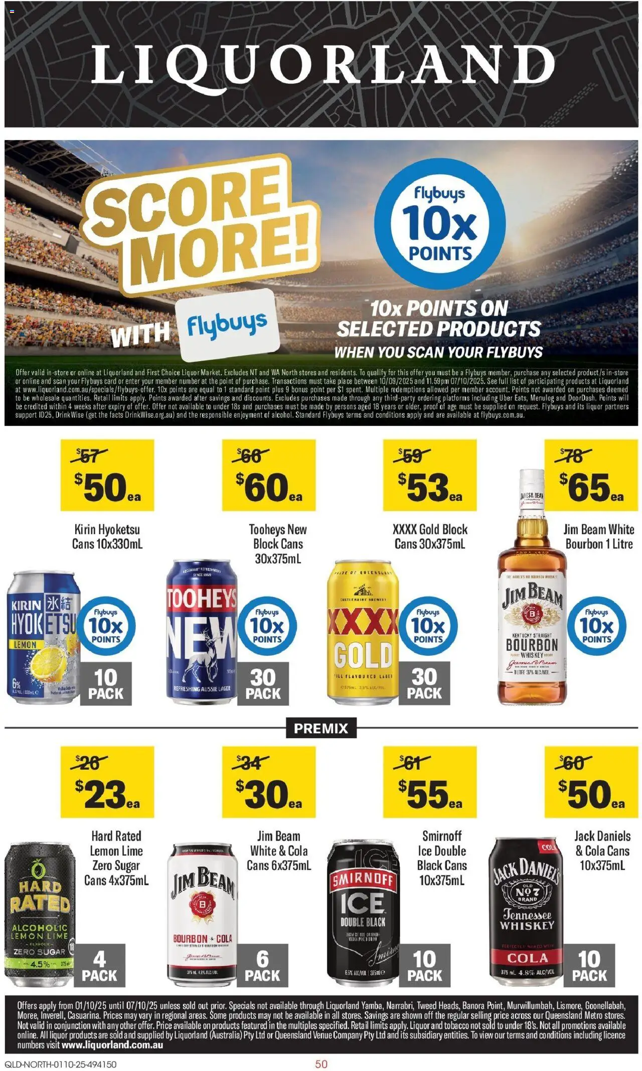 Coles catalogue - valid from 01.10.2025 | Page: 50 | Products: Platforms, Whiskey, Sugar, Lemon