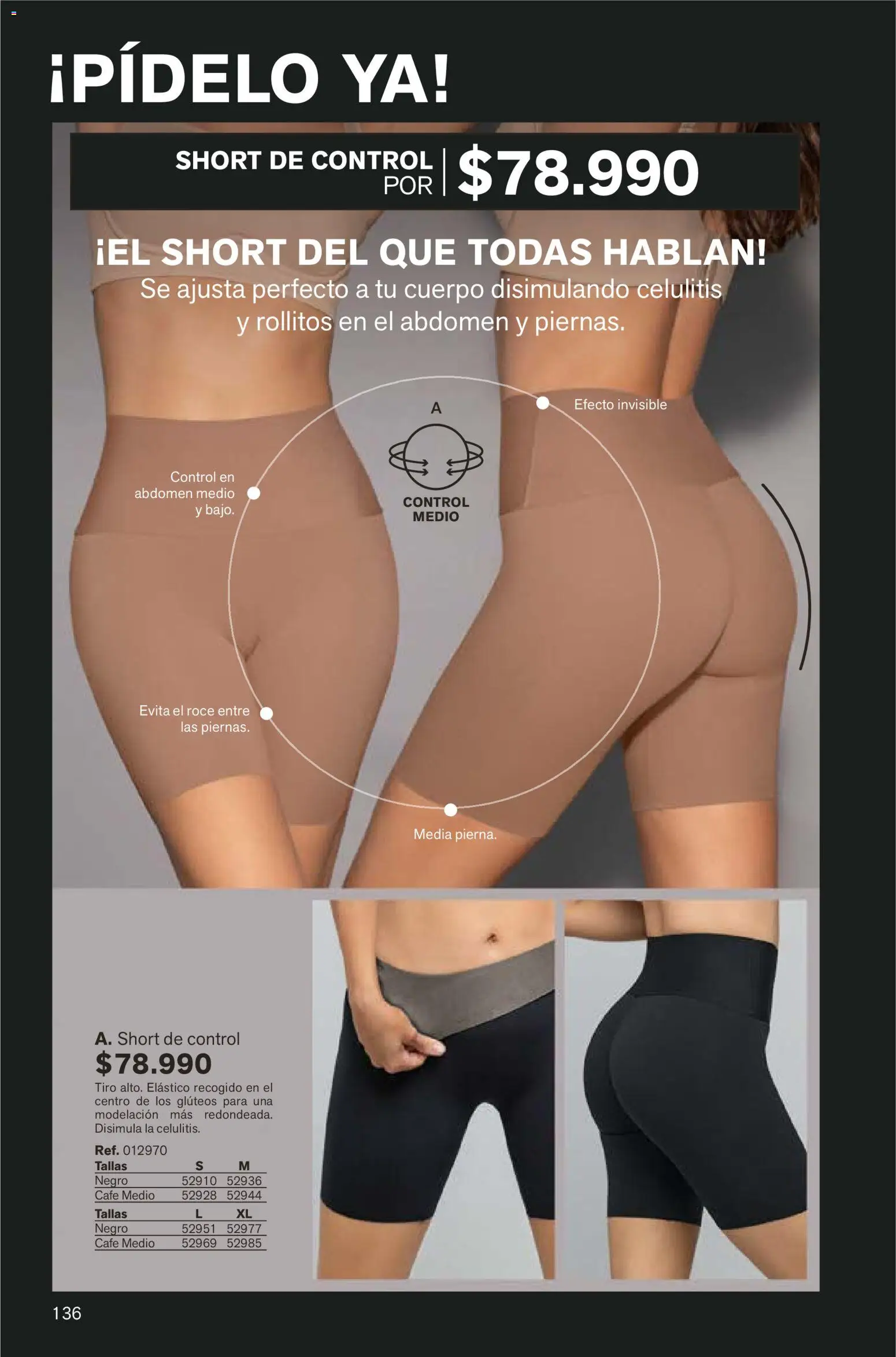 Leonisa revista - valida desde el 07.12.2025 | Página: 136 | Productos: Short, Café