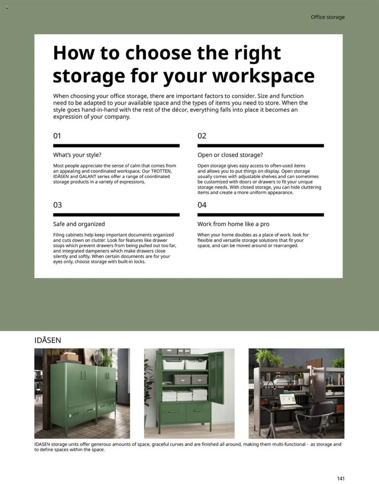 IKEA Office Brochure 2025 - valid from 01.03.2025 | Page: 141 | Products: Safe