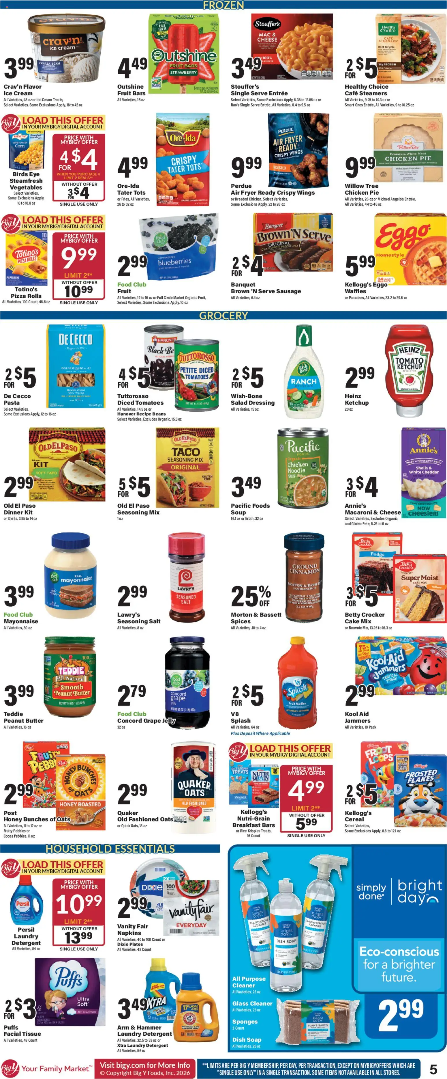 Big Y Weekly Ad - valid from 22.01.2026 | Page: 8 | Products: Butter, Soap, Pasta, Ice cream