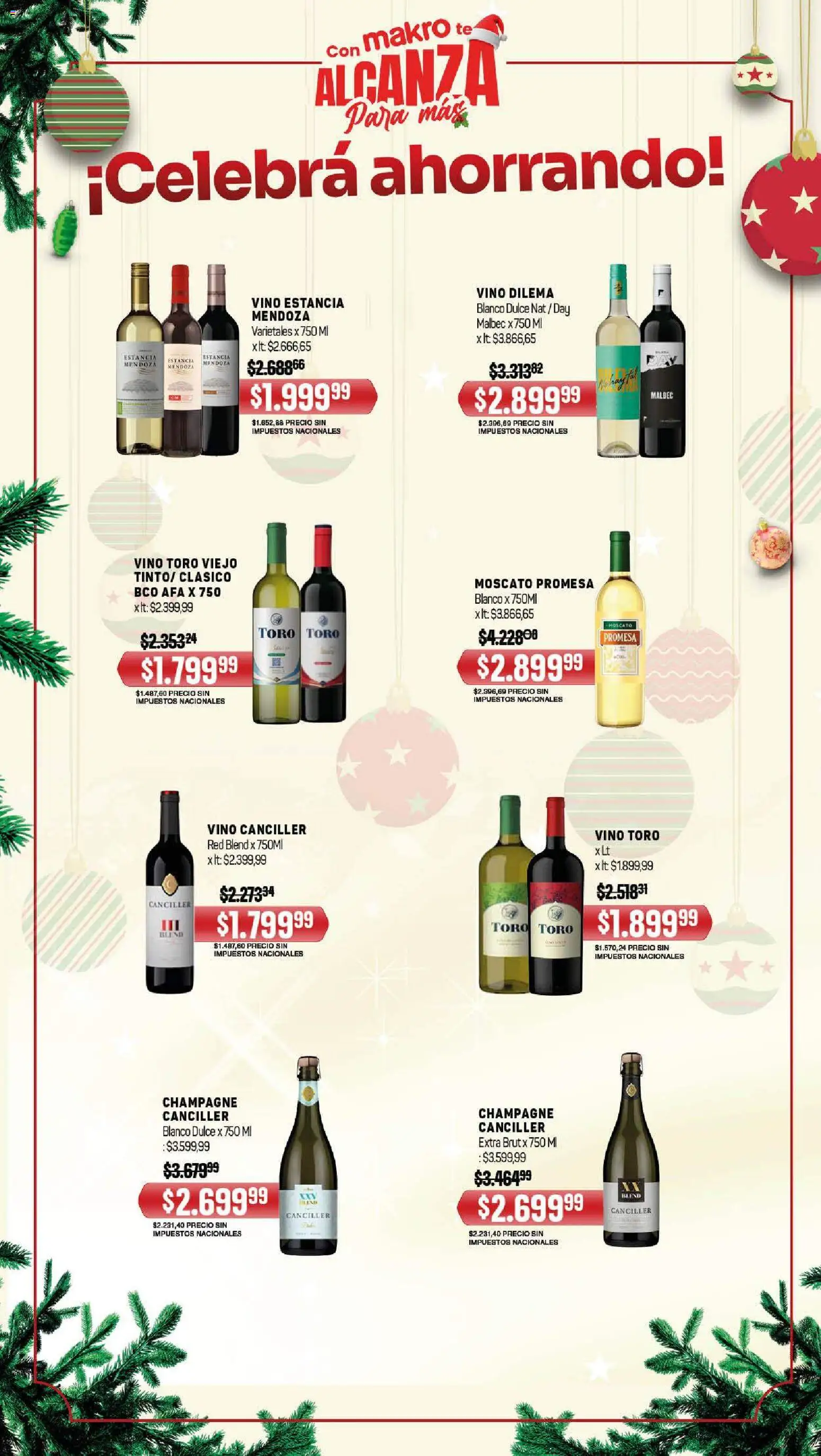 Makro ofertas │ válido desde el 18.12.2025 | Página: 8 | Productos: Champagne, Vino, Té
