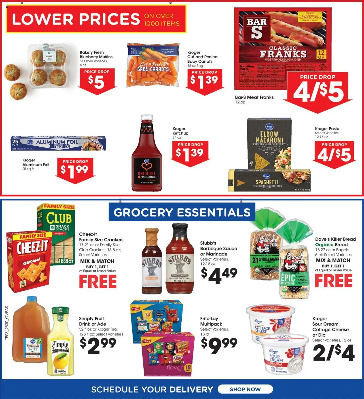 Kroger Weekly Ad - valid from 27.08.2025 | Page: 6 | Products: Bakery, Bread, Cottage cheese, Sauce