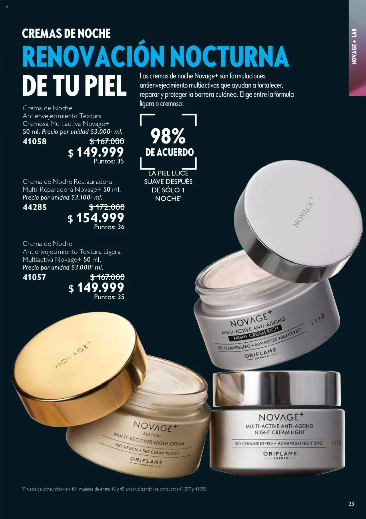 Oriflame revista - valida desde el 04.10.2025 | Página: 23 | Productos: Crema