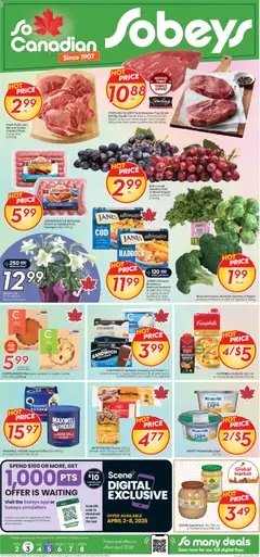 Preview of Sobeys weekly flyer / circulaire from shop Sobeys valid from 02.04.2026