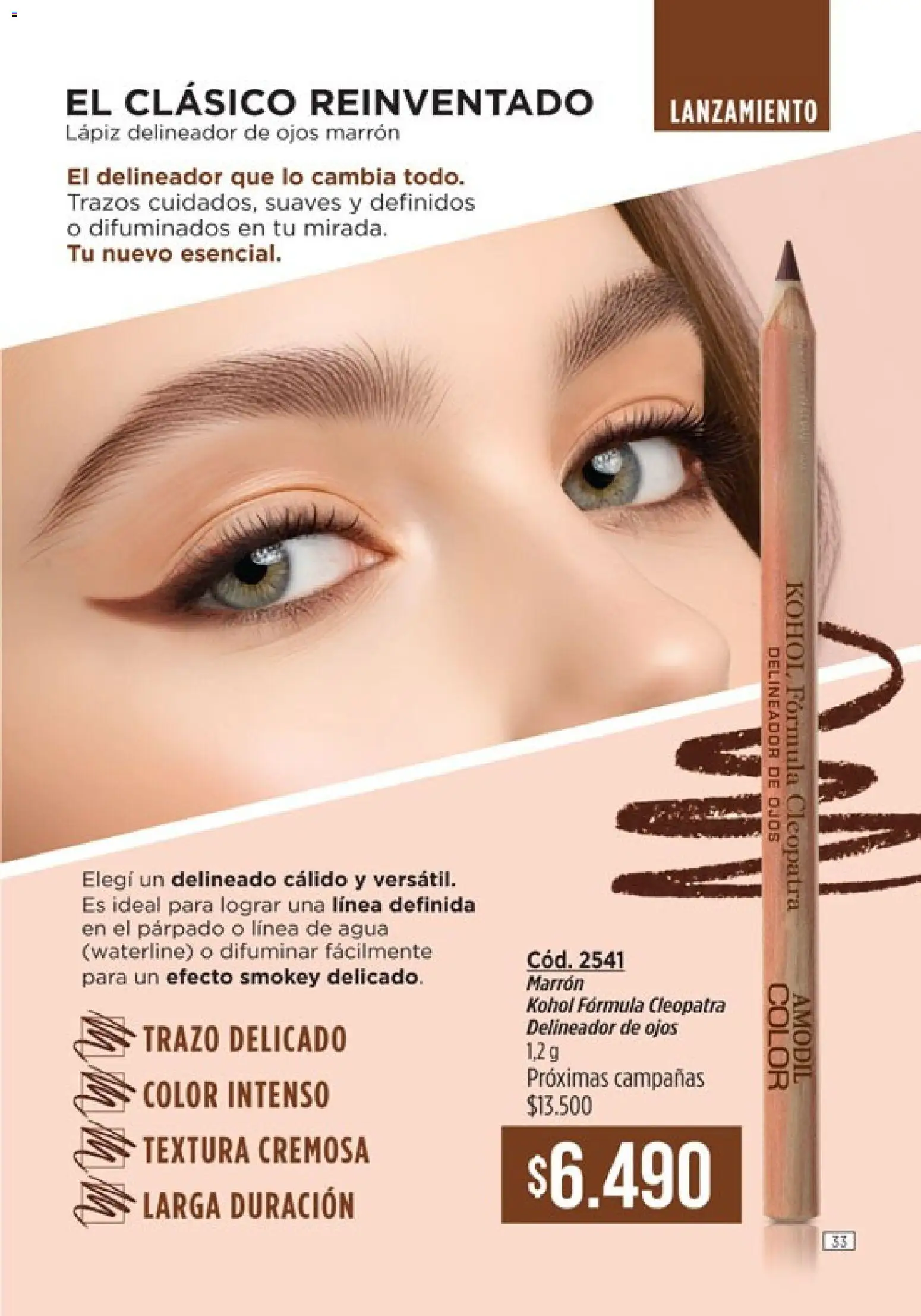 Catálogo Amodil Campaña 2 │ válido desde el 01.02.2026 | Página: 33 | Productos: Delineador de ojos, Delineador, Agua