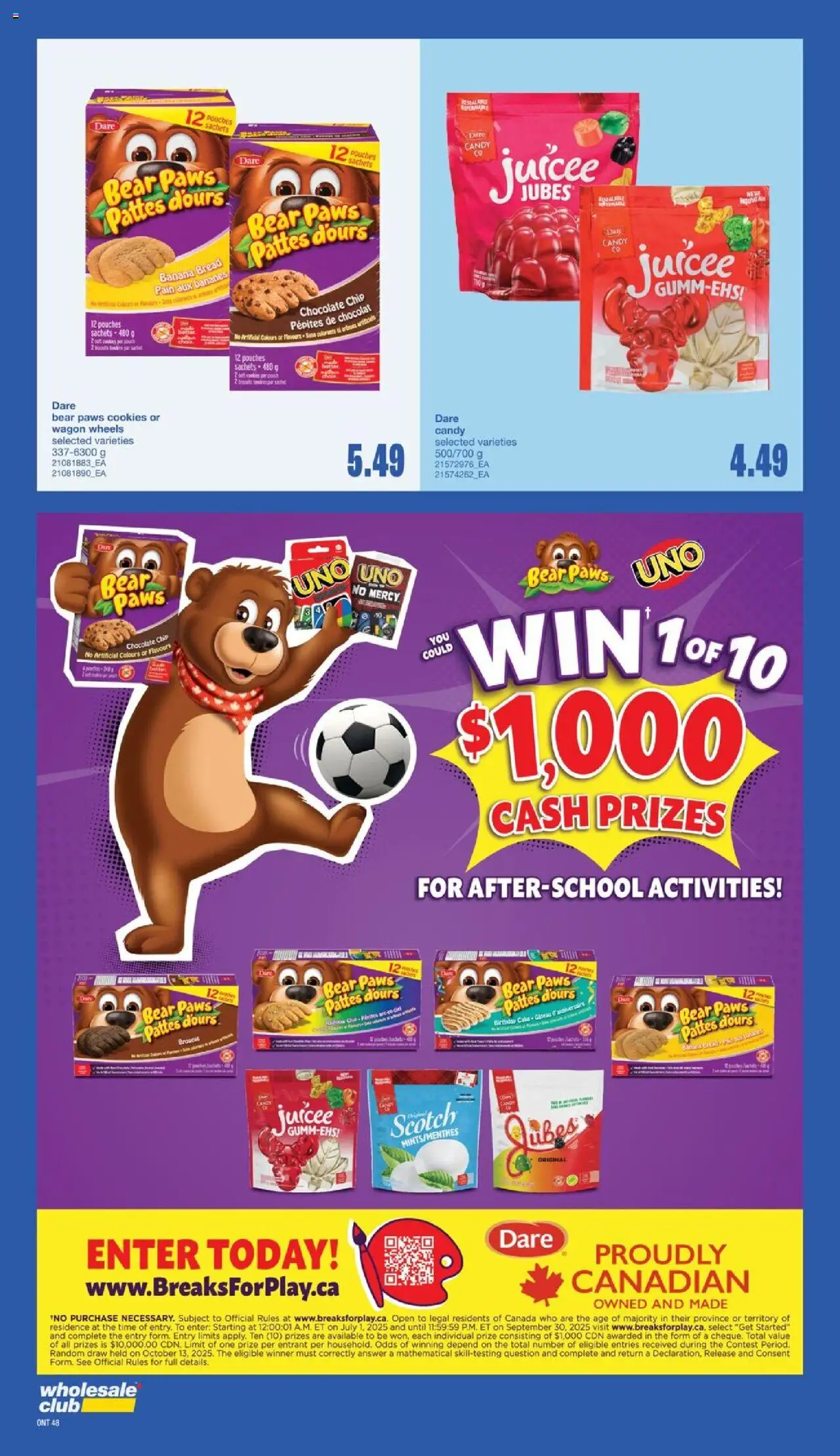 Wholesale Club flyer valid from 31.07.2025 | Page: 54 | Products: Cookies, Bread, Chocolate