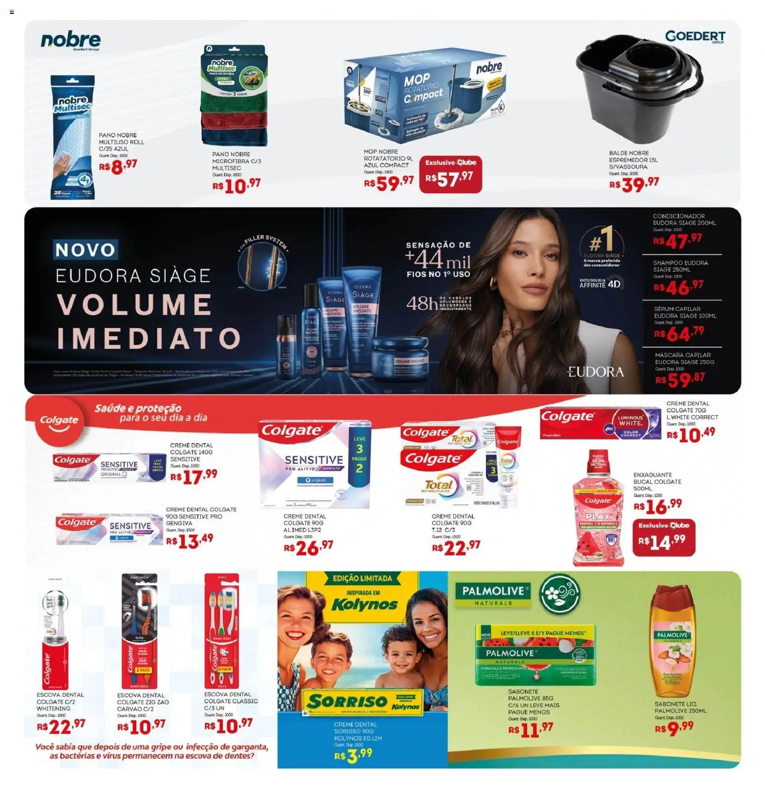 Bistek Supermercados Folheto - válido de 25.03.2026 | Página: 13 | Produtos: Condicionador, Creme, Creme dental, Balde