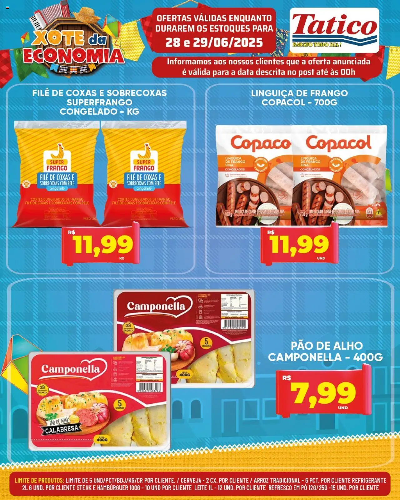 Tatico Folheto - válido de 30.06.2025 | Página: 29 | Produtos: Pó, Linguiça, Refrigerante, Frango