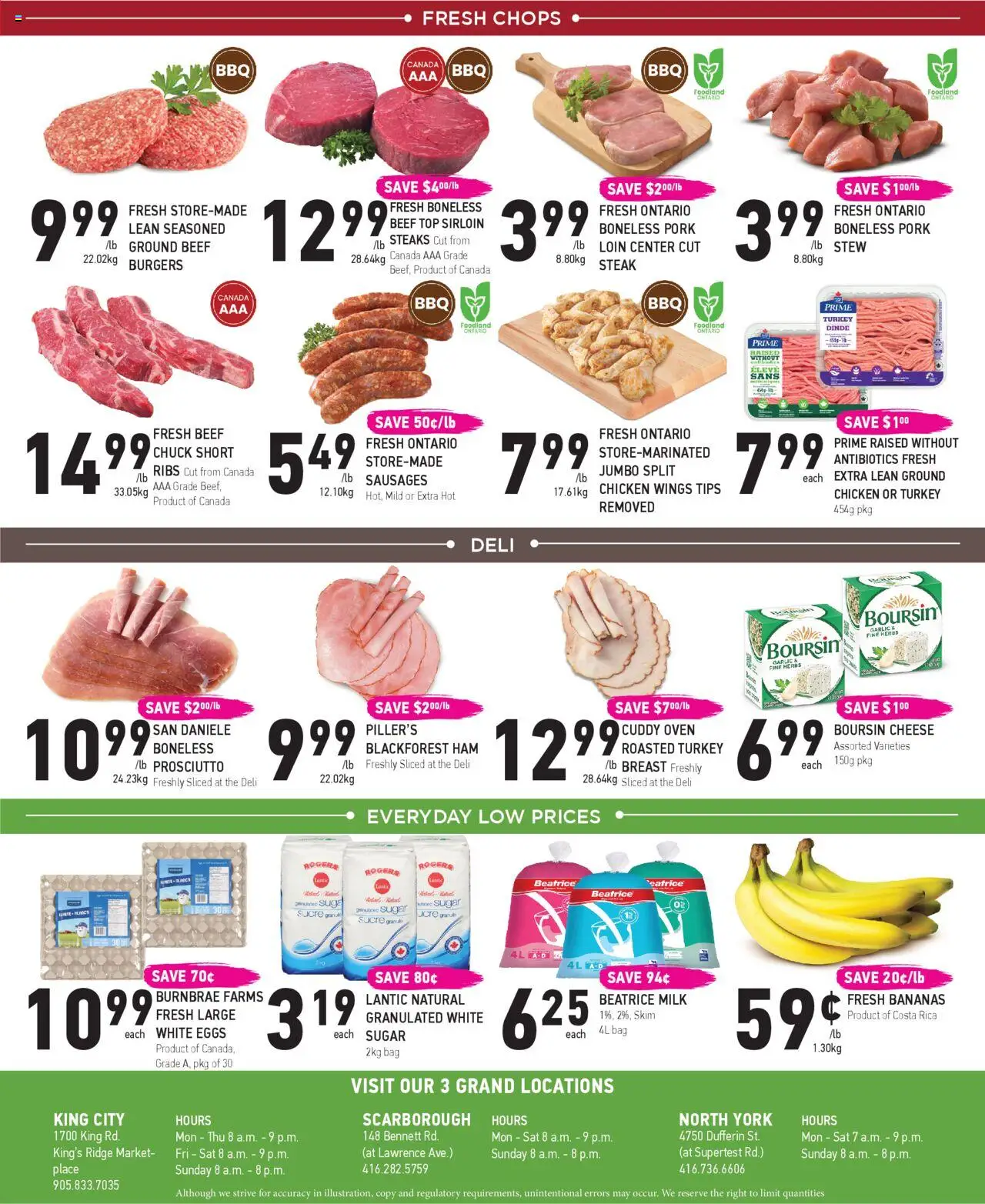 Coppas Fresh Market flyer valid from 31.07.2025 | Page: 5 | Products: Beef, Chicken wings, Chicken, Pork