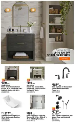 Preview of Home Depot weekly ads valid from 30.10.2025 | Page: 2 | Products: Bath, Shower, Bathtub