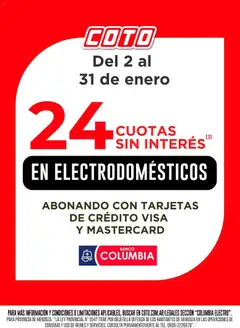 Vista previa Coto - Columbia Electro ENERO válido desde el 02.01.2026