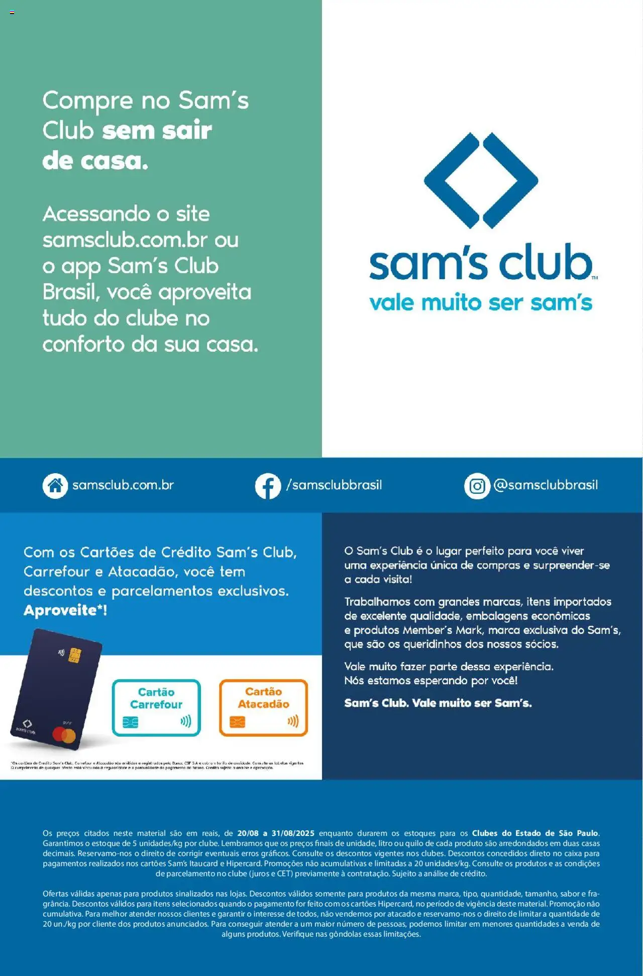 Sam's Club Folheto - válido de 20.08.2025 | Página: 17 | Produtos: Caixa