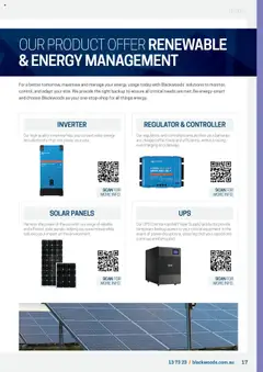 Preview of Black Woods  Electrical & Automotive Capability Statement  - valid from 08.08.2023 | Page: 17 | Products: Can opener, Watering can, Batteries, Controller