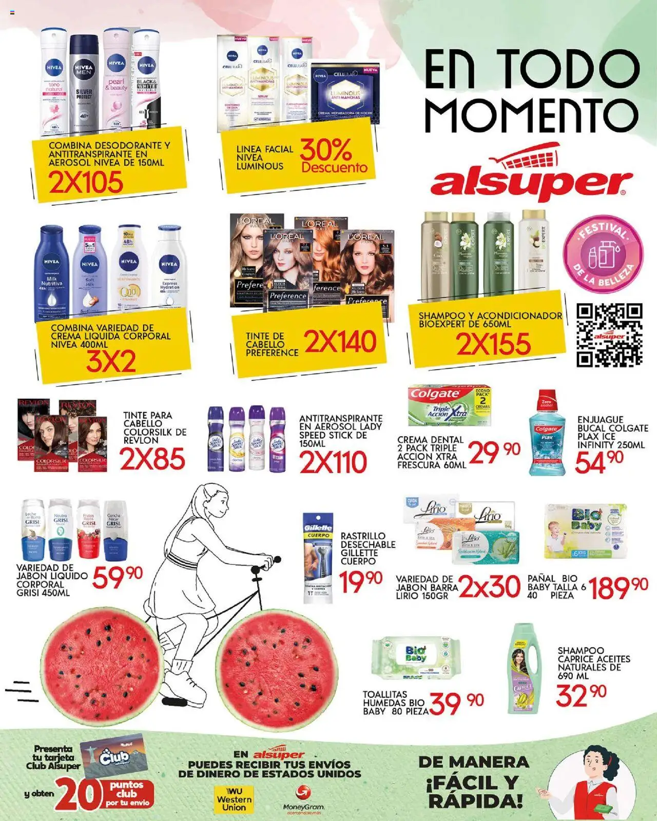 Nuevas ofertas de Alsuper válidas en toda la República Mexicana desde el 14.10.2025. ¡Encuentra las mejores ofertas en Alsuper - Folleto Laguna! | Página: 8 | Productos: Desodorante, Crema, Rastrillo, Toallitas húmedas