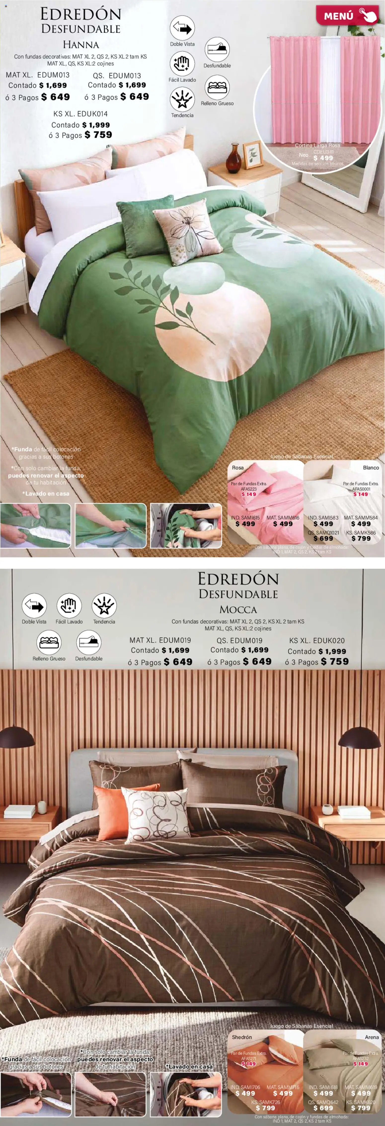 Nuevas ofertas de Colchas Concord válidas en toda la República Mexicana desde el 01.02.2026. ¡Encuentra las mejores ofertas en Colchas Concord catálogo! | Página: 15 | Productos: Juego, Almohada, Sabanas