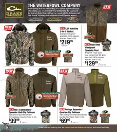 Preview of Cabela's weekly ads valid from 01.10.2025 | Page: 24 | Products: Clothes, Vest, Jacket, Waterfowl