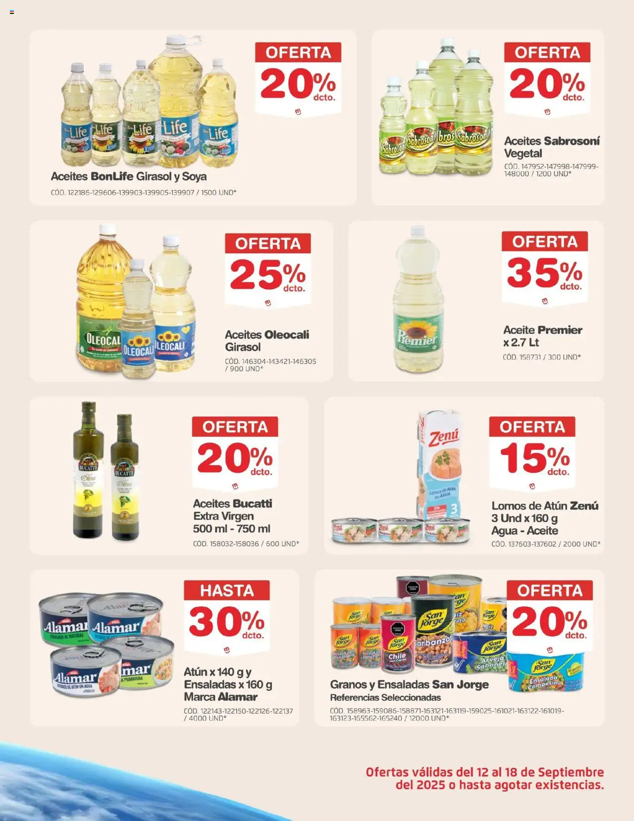Makro revista - valida desde el 12.09.2025 | Página: 3 | Productos: Ensalada, Garbanzos, Maiz, Aceite