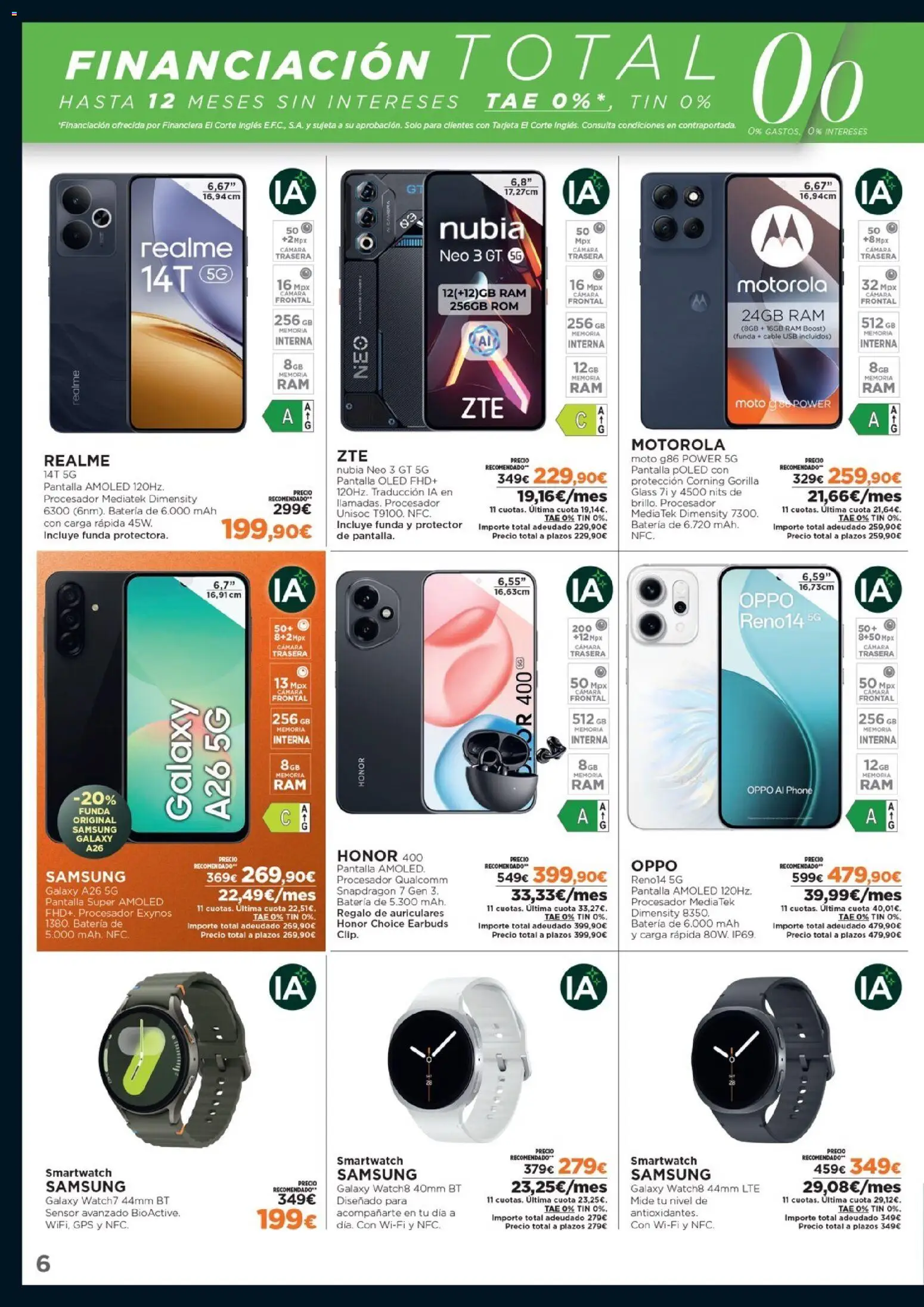 Nuevas ofertas de El Corte Inglés válidas en toda la República Mexicana desde el 17.11.2025. ¡Encuentra las mejores ofertas en El Corte Inglés Black Friday! | Página: 6 | Productos: Cable USB, Cable, Funda, Batería