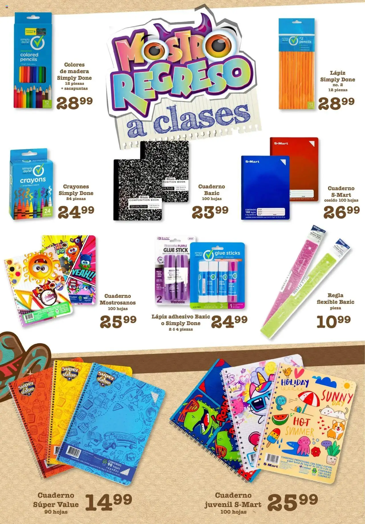 Nuevas ofertas de S-Mart válidas en toda la República Mexicana desde el 05.08.2025. ¡Encuentra las mejores ofertas en S-Mart - Folleto de Feria - Chihuahua! | Página: 5 | Productos: Sacapuntas, Cuadro, Notebook, Flexible