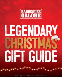 Preview of Barbeques Legendary Christmas Gift Guide - valid from 09.12.2025