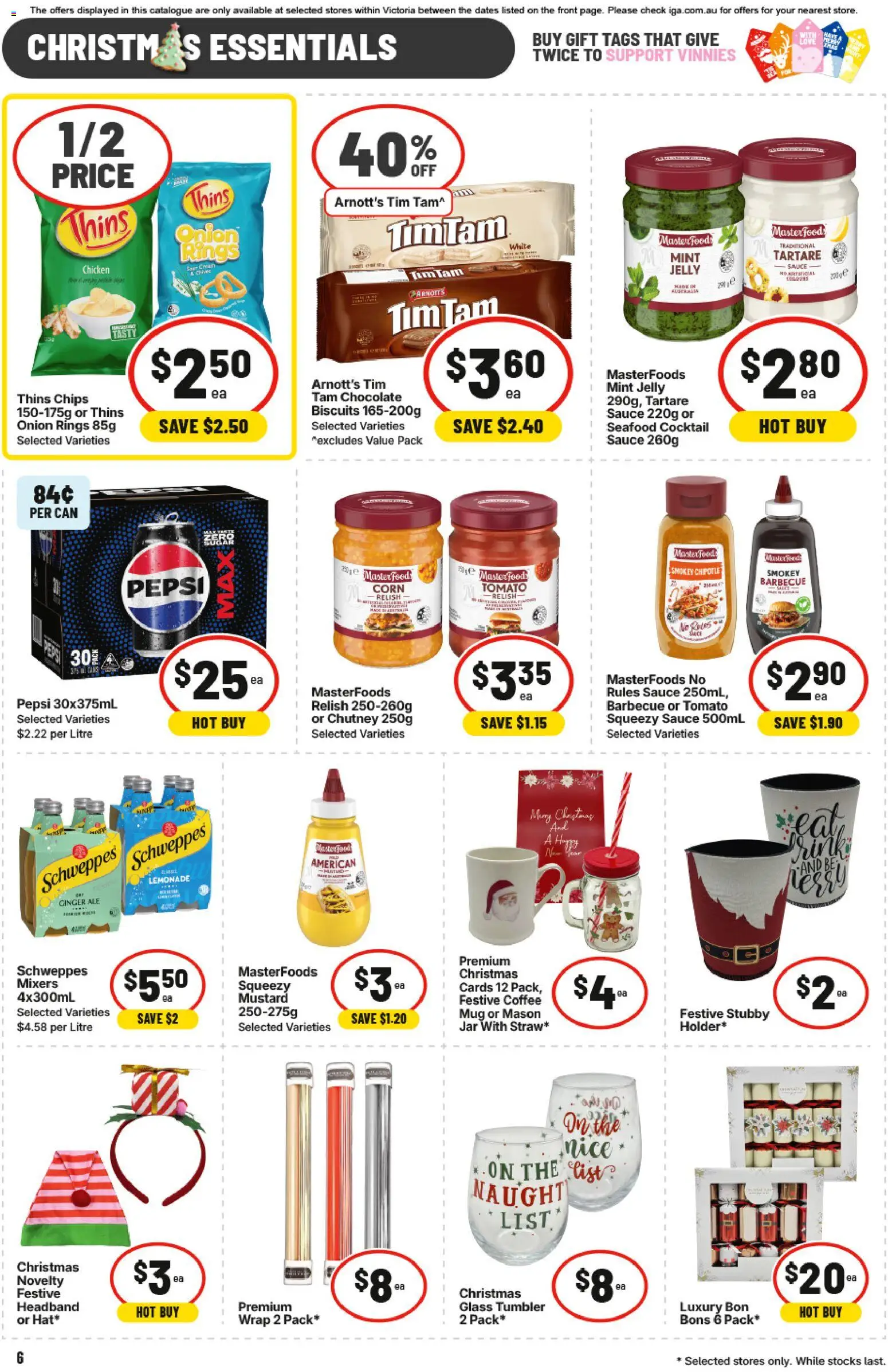 IGA catalogue - valid from 12.11.2025 | Page: 6 | Products: Box, Almonds, Chocolate, Bag