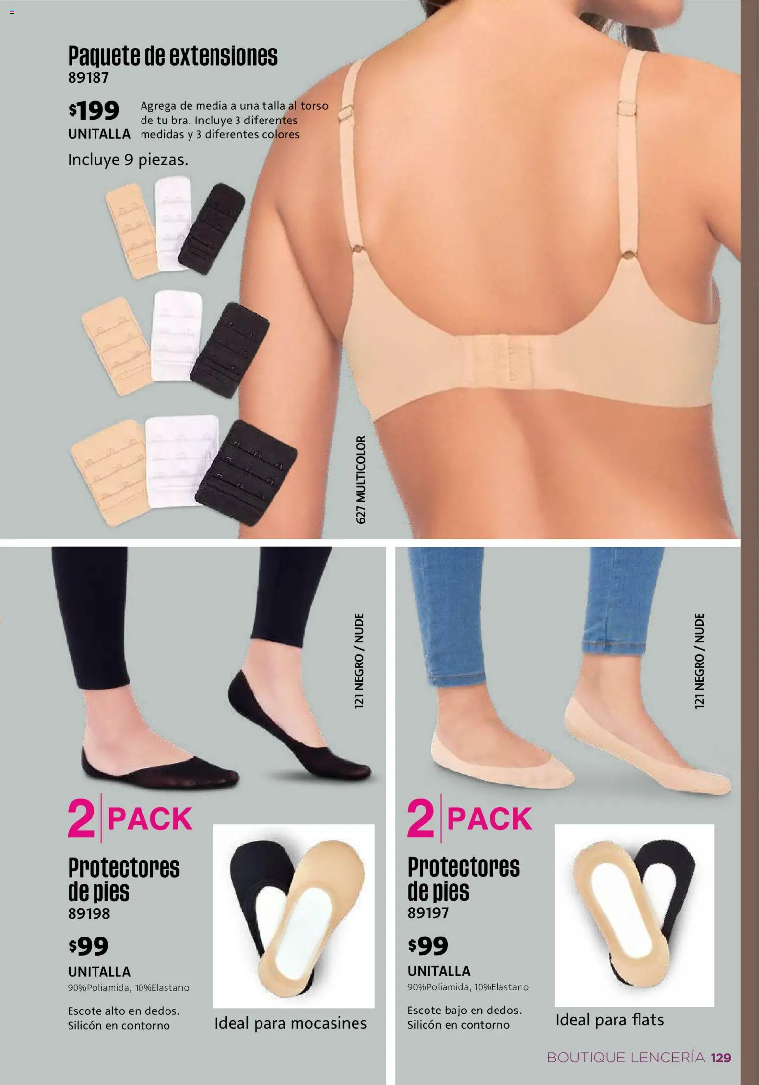 Nuevas ofertas de Ilusión válidas en toda la República Mexicana desde el 01.05.2026. ¡Encuentra las mejores ofertas en Ilusión catálogo Verano! | Página: 131 | Productos: Mocasines, Contorno, Lenceria