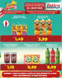 Tatico Folheto - válido de 07.07.2025 | Página: 37 | Produtos: Leite, Suco, Cerveja, Bebida