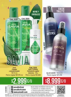 Vista previa Catálogo Amodil Campaña 3 válido desde el 01.03.2026 | Página: 164 | Productos: Eau de toilette, Champú, Acondicionador