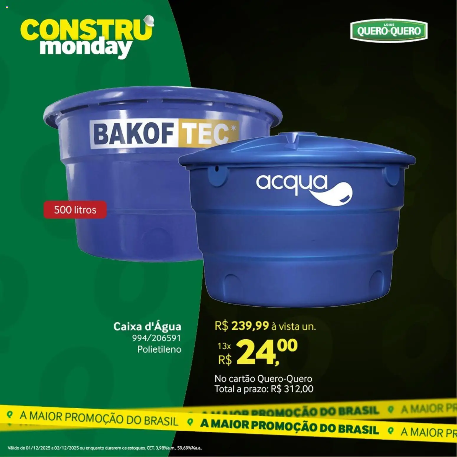 Lojas Quero-Quero Folheto - válido de 01.12.2025 | Página: 42 | Produtos: Caixa d'água, Caixa