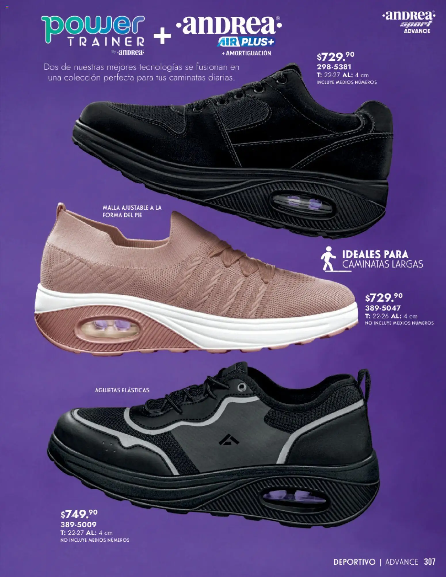 Nuevas ofertas de Andrea válidas en toda la República Mexicana desde el 25.01.2026. ¡Encuentra las mejores ofertas en Andrea catálogo Calzado Dama! | Página: 307 | Productos: Malla