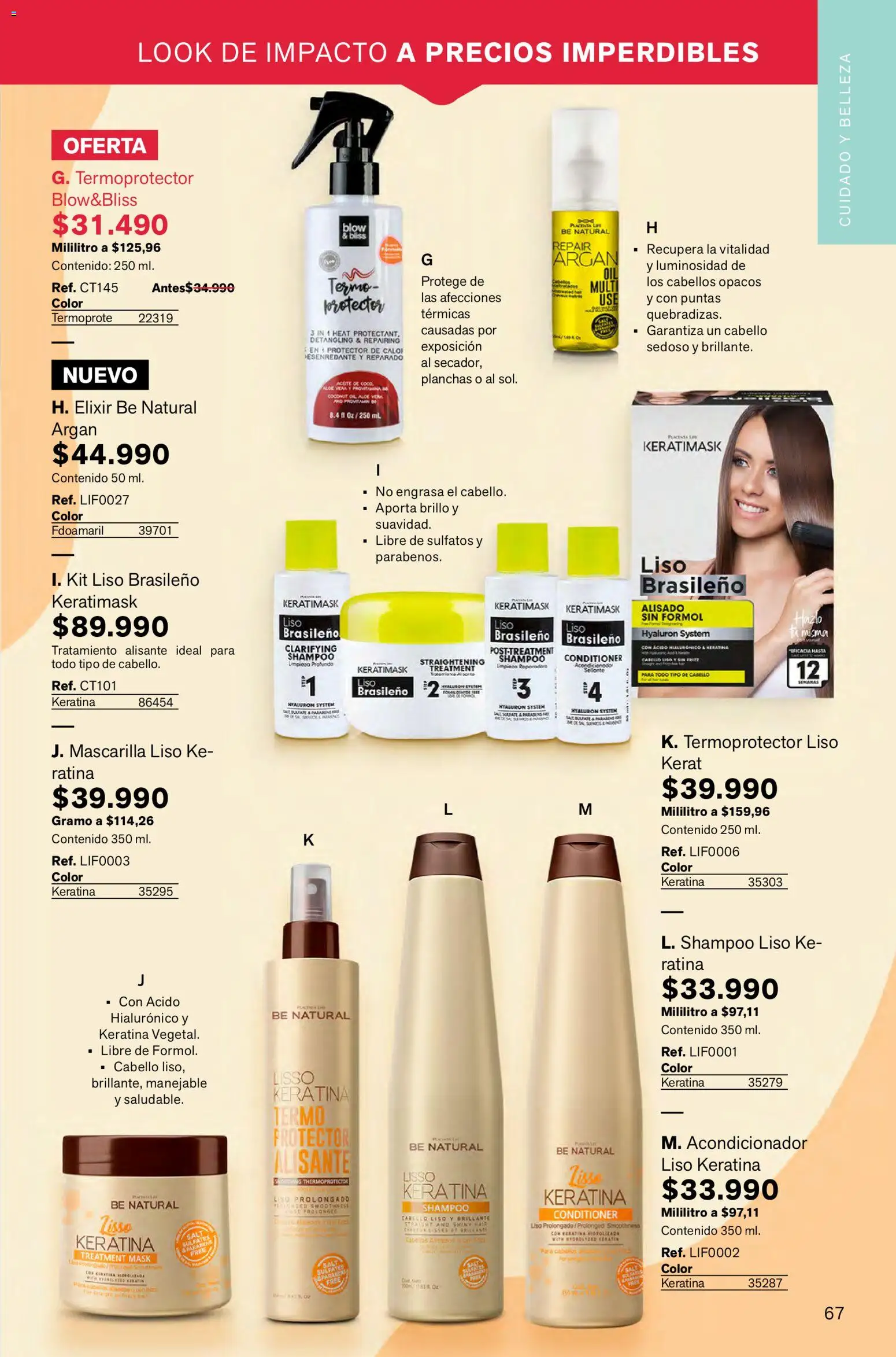 Leonisa revista - valida desde el 02.01.2026 | Página: 67 | Productos: Brillo, Termo, Mascarilla, Acondicionador