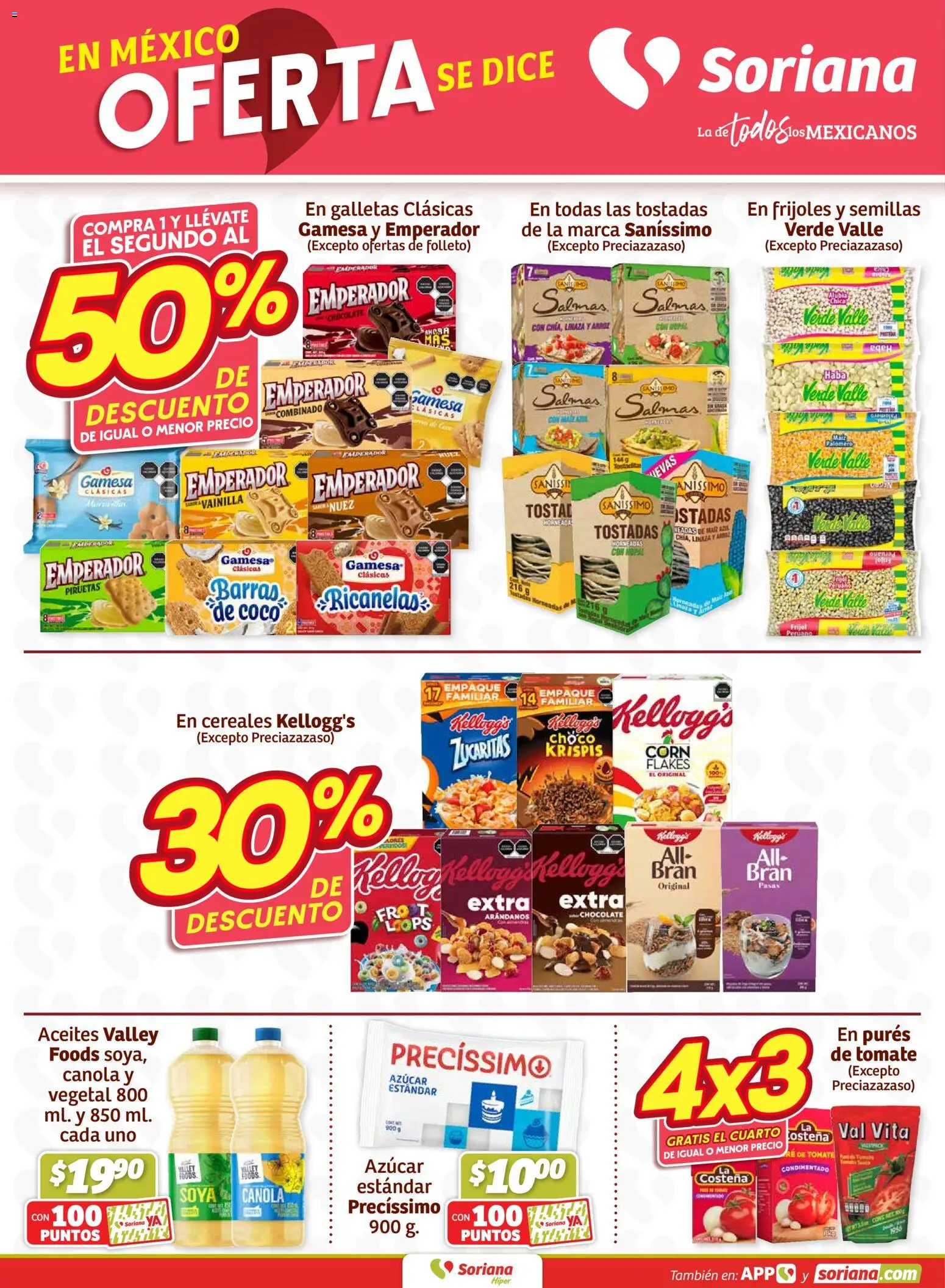Nuevas ofertas de Soriana válidas en toda la República Mexicana desde el 08.01.2026. ¡Encuentra las mejores ofertas en Soriana - Fin de Semana Híper: Saltillo y Torreón! | Página: 2 | Productos: Chocolate, Arándanos, Nuez, Cereales