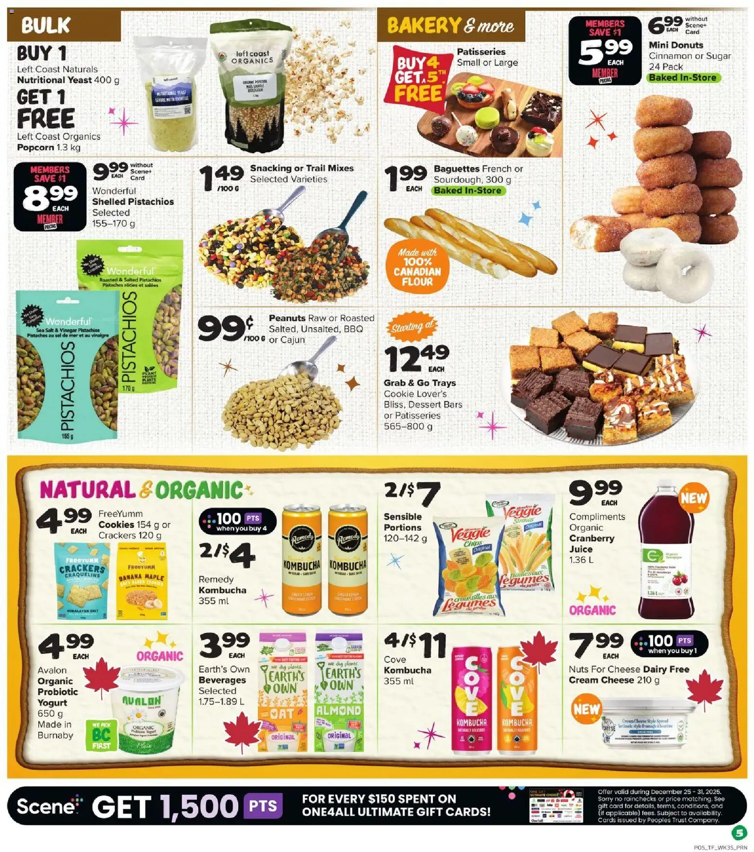 Thrifty Foods flyer valid from 26.12.2025 | Page: 8 | Products: Chips, Nuts, Cream, Bakery