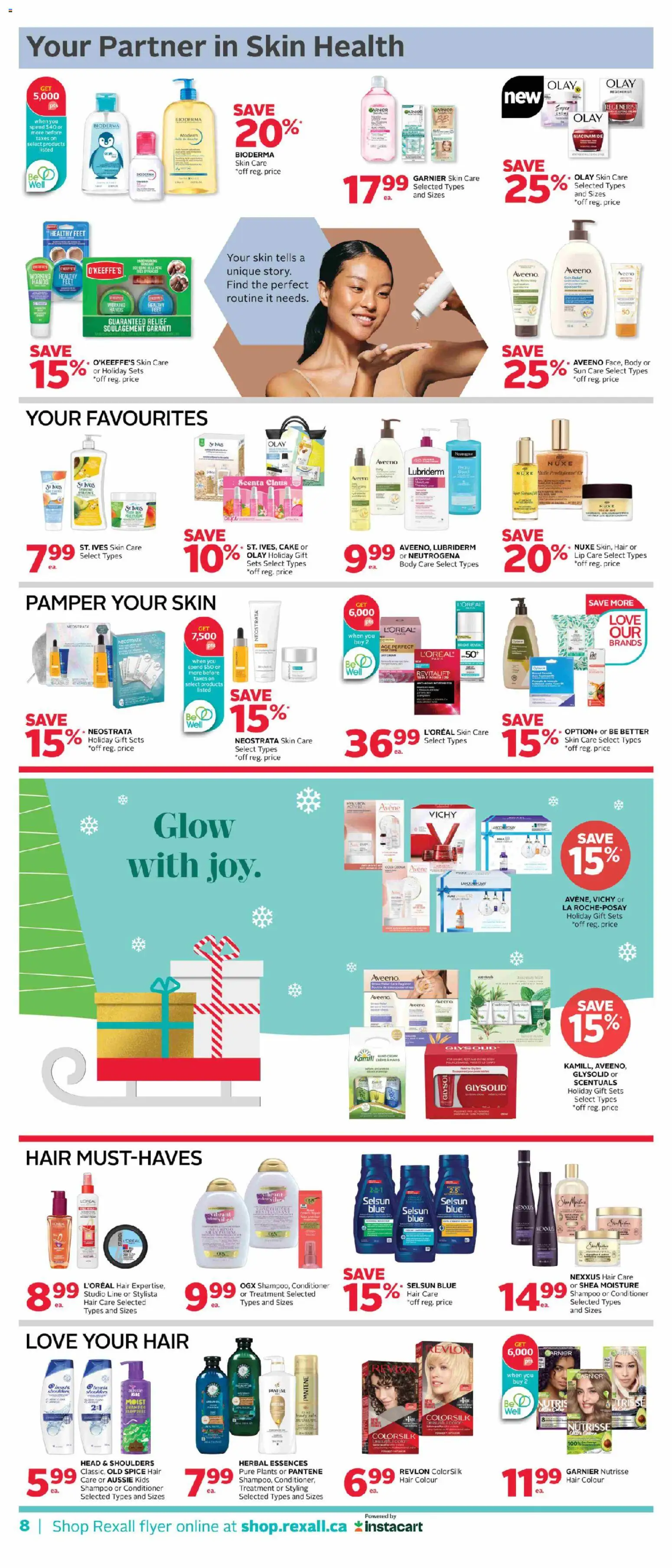 Rexall flyer valid from 21.11.2025 | Page: 12 | Products: Cream, Shampoo, Conditioner, Hand cream