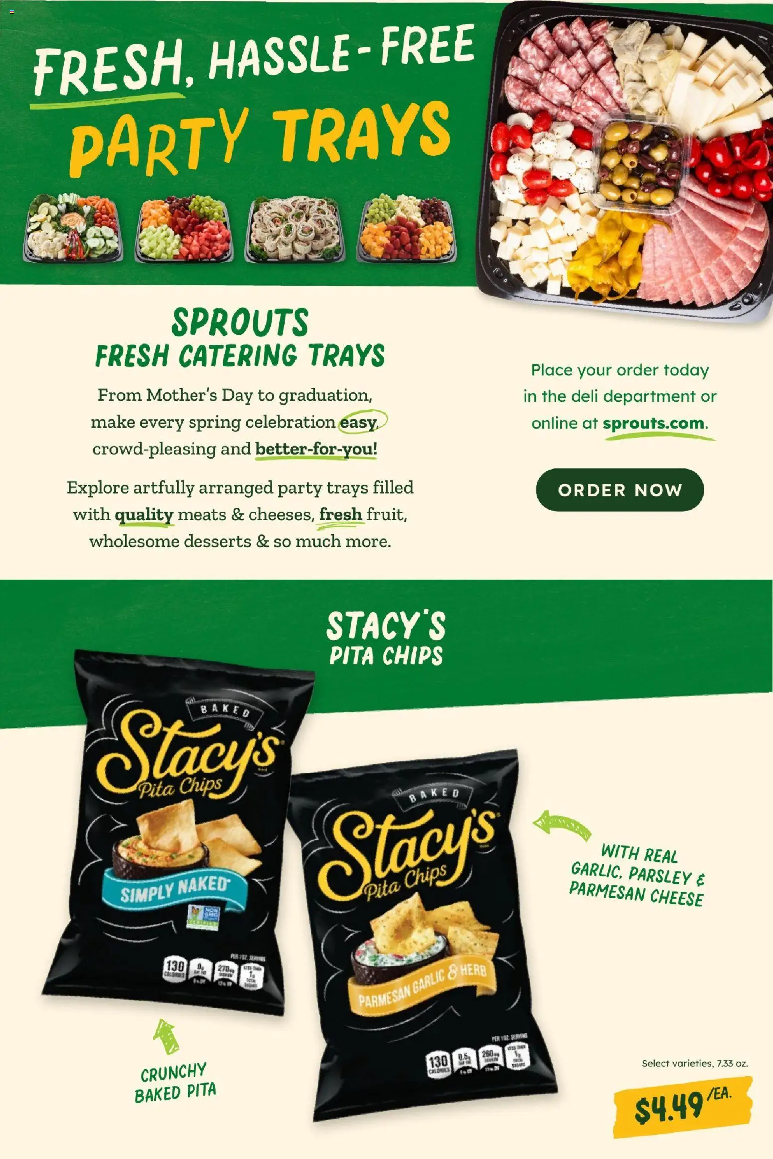 Sprouts Monthly Ad - valid from 29.04.2026 | Page: 30 | Products: Cheese, Chips, Garlic, Parsley