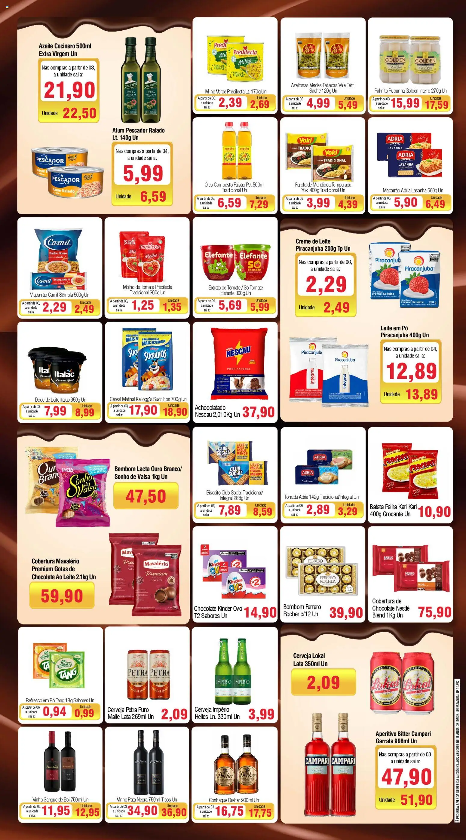Spani Atacadista Folheto - válido de 31.03.2026 | Página: 3 | Produtos: Achocolatado, Óleo, Lasanha, Bebida