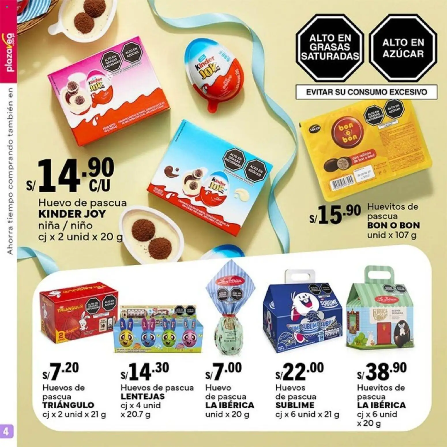 Catálogo Plaza Vea válido desde 23.03.2026 | Página: 4 | Productos: Huevos