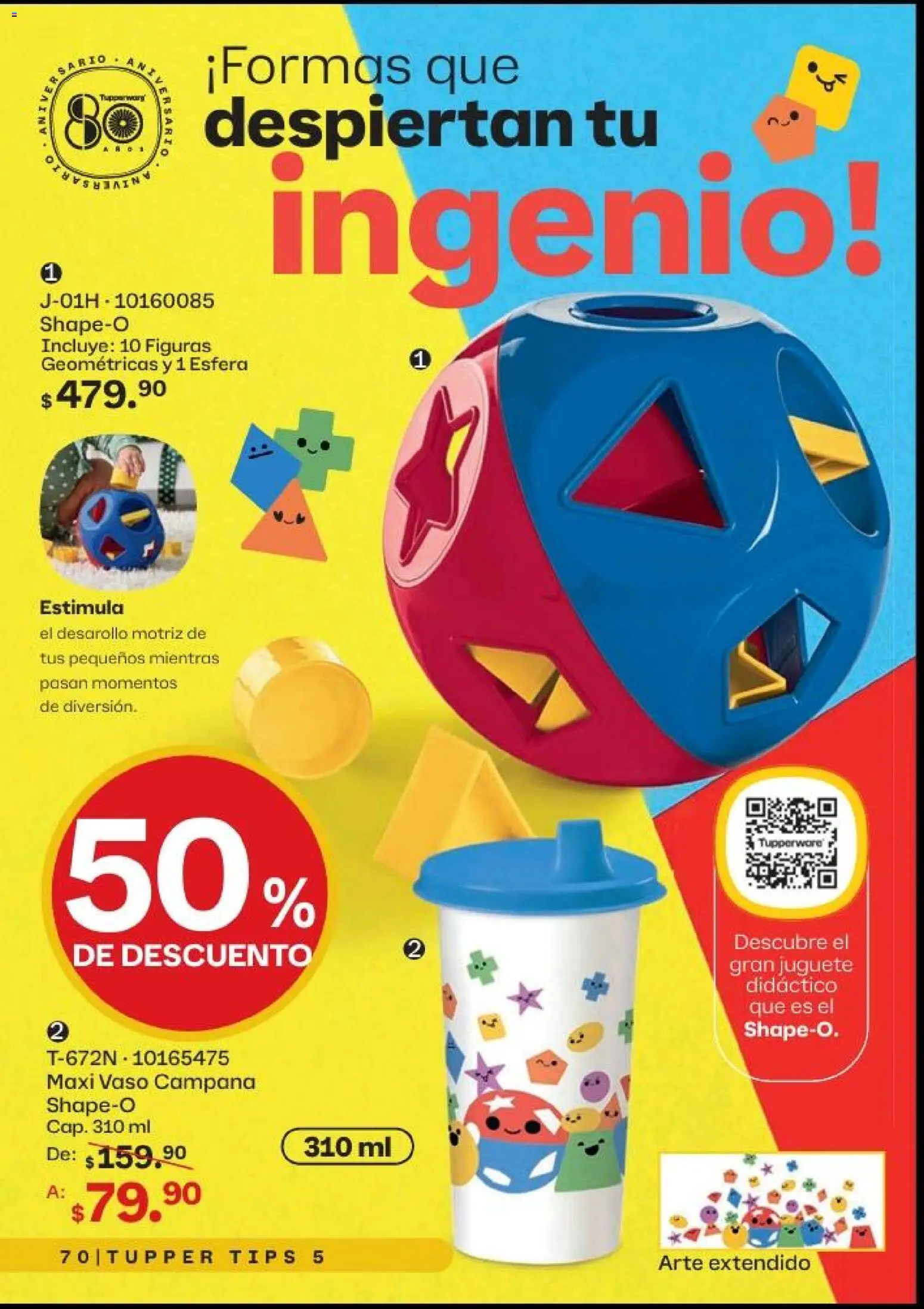 Nuevas ofertas de Tupperware válidas en toda la República Mexicana desde el 20.04.2026. ¡Encuentra las mejores ofertas en Tupperware catálogo! | Página: 70 | Productos: Tupper, Campana