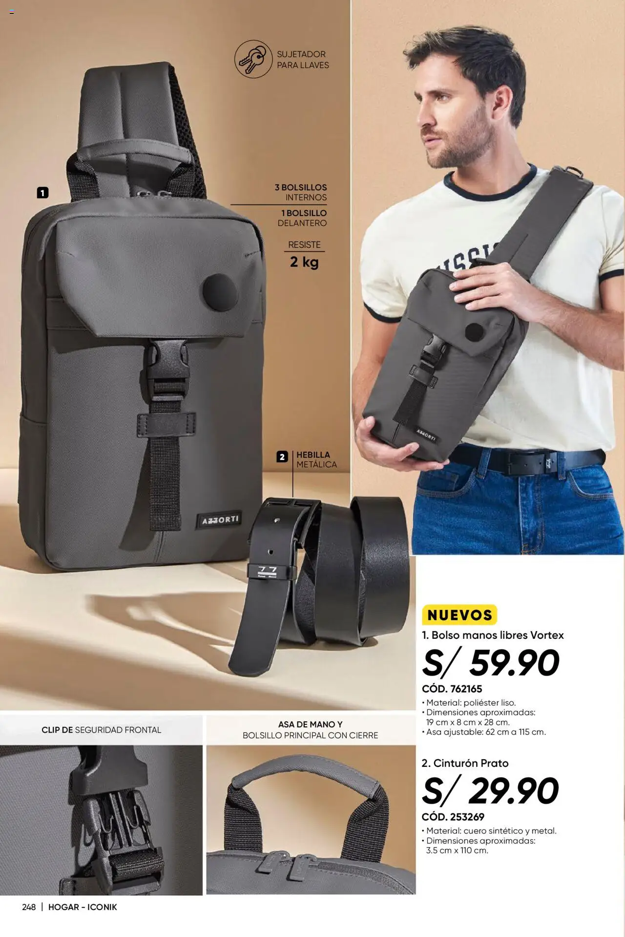 Catálogo Azzorti válido desde 28.07.2025 | Página: 250 | Productos: Bolso, Cinturón