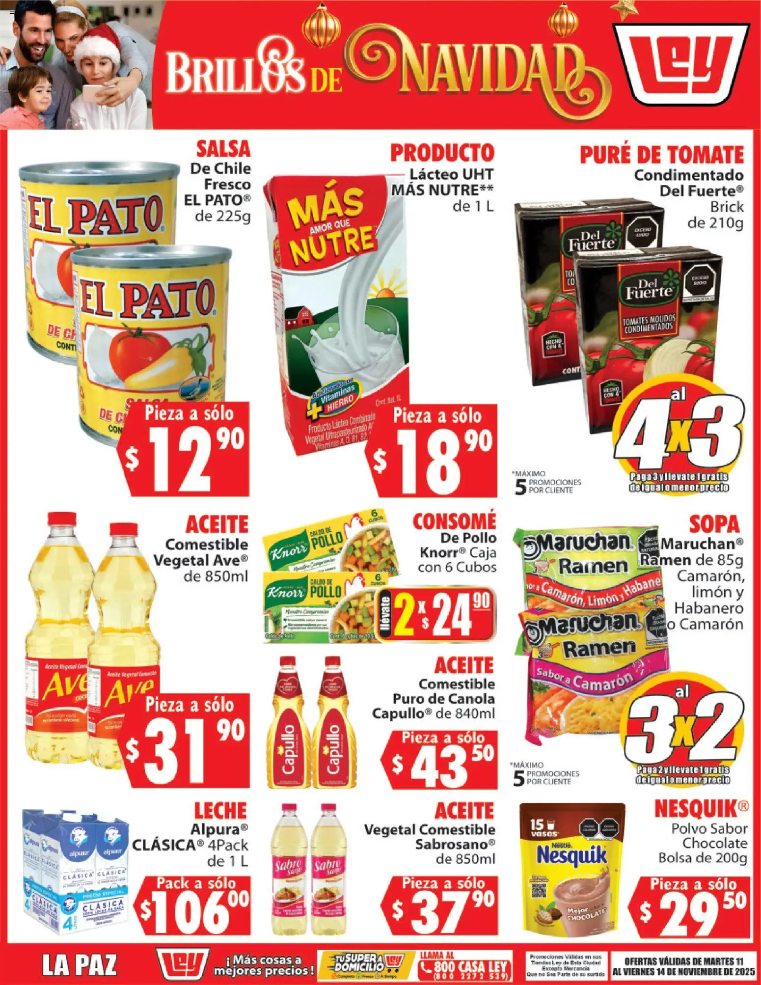 Nuevas ofertas de Casa Ley válidas en toda la República Mexicana desde el 11.11.2025. ¡Encuentra las mejores ofertas en Casa Ley folleto Brillos de Navidad! | Página: 2 | Productos: Pollo, Limón, Vitaminas, Polvo