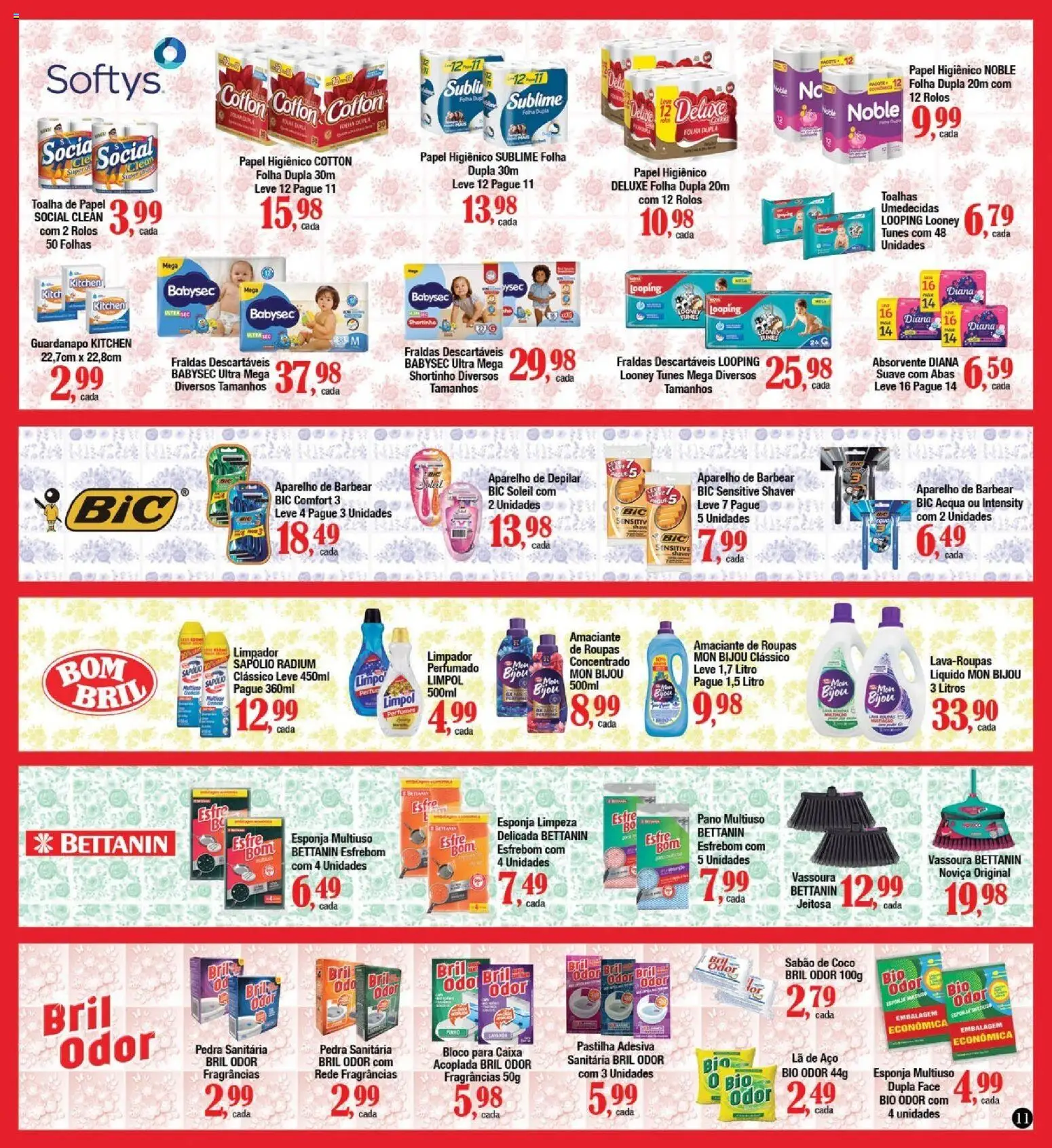 Supermercados Unidos Folheto - válido de 16.04.2026 | Página: 11 | Produtos: Pedra sanitária, Sabão, Roupas, Aparelho de depilar