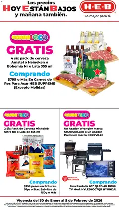 Vista previa de H-E-B folleto, nuevo folleto de la tienda, válido en México a partir del 30.01.2026
