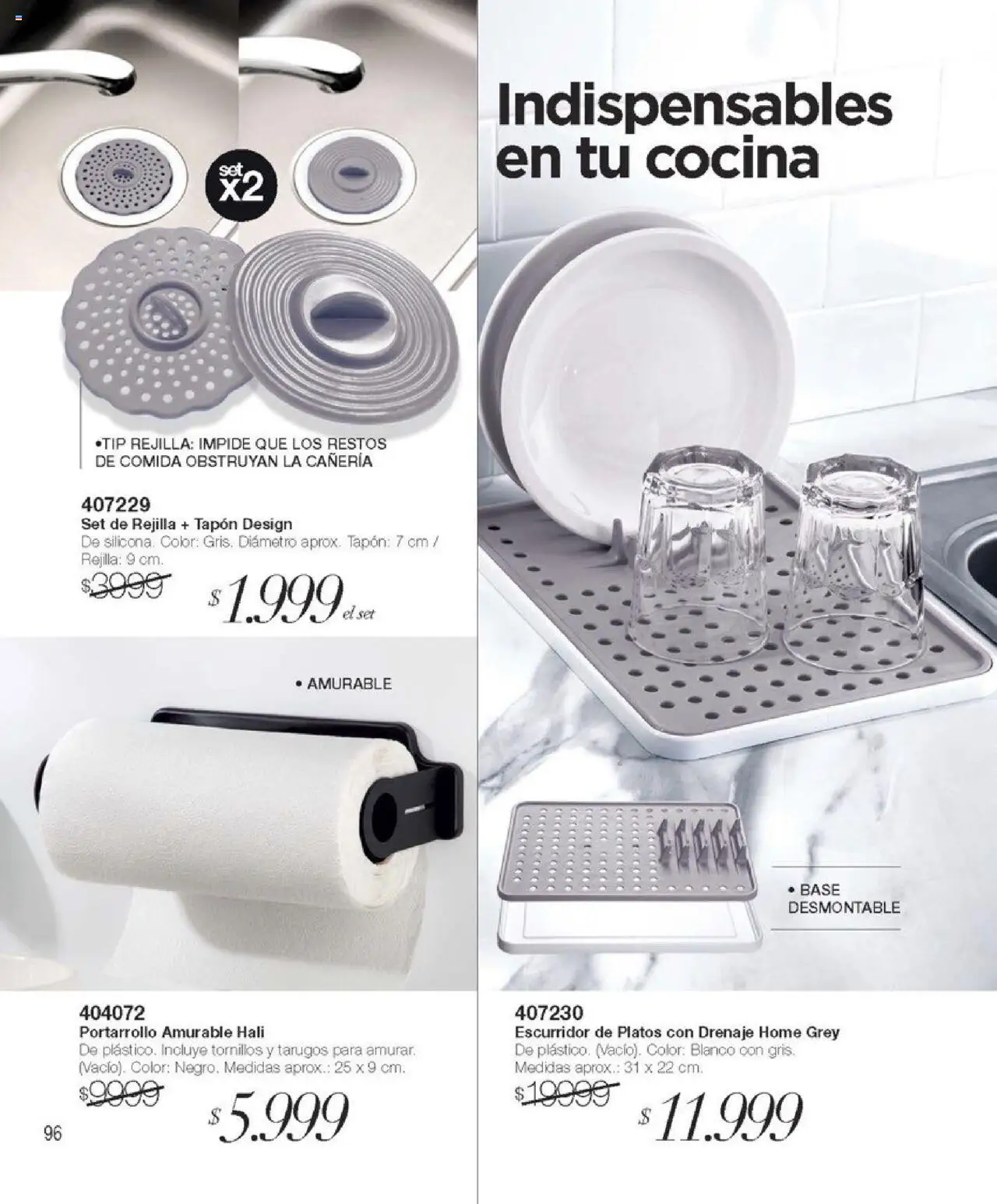 Violetta catálogo │ válido desde el 09.10.2025 | Página: 242 | Productos: Cocina, Rejilla, Cañeria, Escurridor