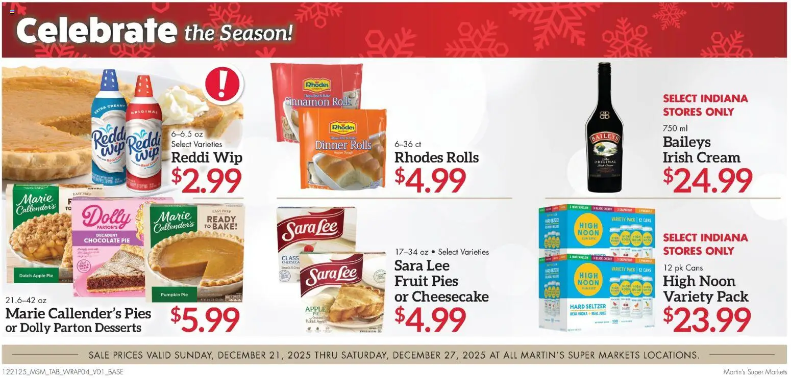 Martin’s Weekly Ad - valid from 21.12.2025 | Page: 8 | Products: Chocolate, Cream, Apple Pie, Cheesecake